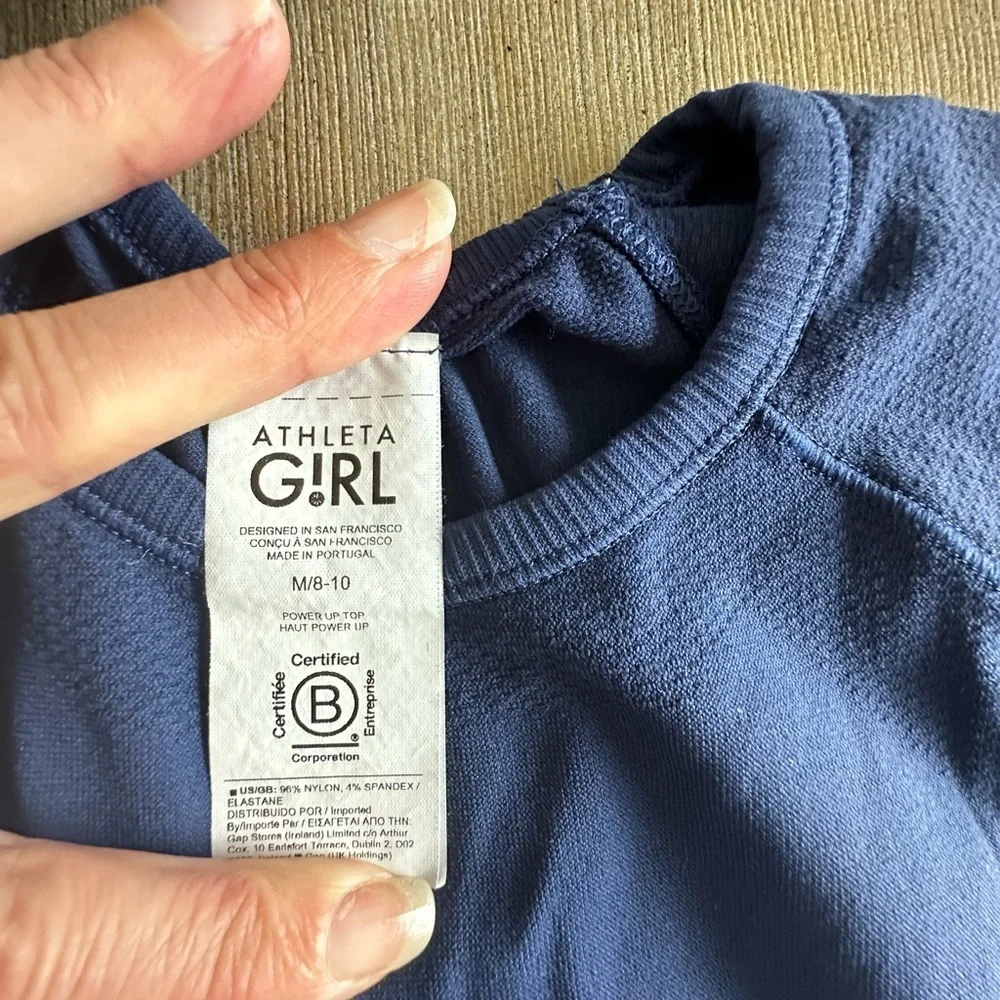 Ivivva Light Gray Hoodie Jacket 10 and Athleta top